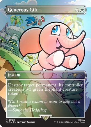 Generous Gift (2088) (Rainbow Foil) (SLD-2088) - Secret Lair Drop Series Foil