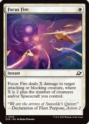 Focus Fire (EOE-018) - Edge of Eternities Foil