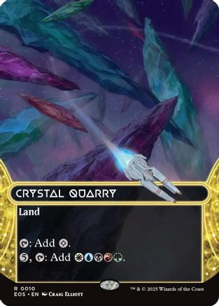 Crystal Quarry (0010) (Borderless) (EOS-010) - Edge of Eternities: Stellar Sights