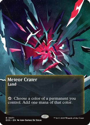 Meteor Crater (0071) (Borderless) (EOS-071) - Edge of Eternities: Stellar Sights