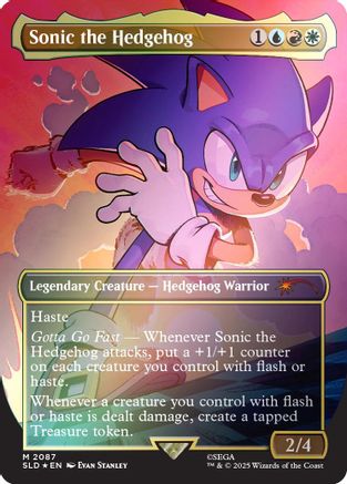 Sonic the Hedgehog (Rainbow Foil) (SLD-2087) - Secret Lair Drop Series Foil