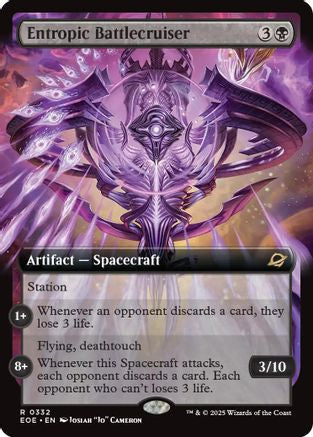 Entropic Battlecruiser (Extended Art) (EOE-332) - Edge of Eternities Foil