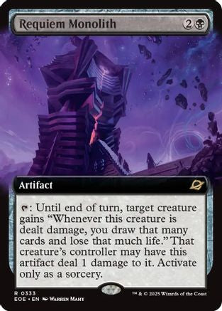 Requiem Monolith (Extended Art) (EOE-333) - Edge of Eternities
