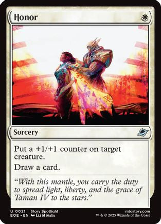 Honor (EOE-021) - Edge of Eternities Foil