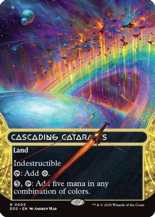 Cascading Cataracts (0005) (Borderless) (EOS-005) - Edge of Eternities: Stellar Sights Foil
