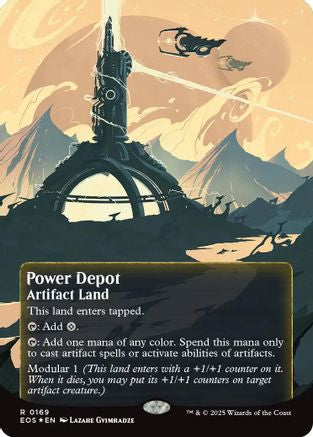 Power Depot (0169) (Borderless) (Galaxy Foil) (EOS-169) - Edge of Eternities: Stellar Sights Foil