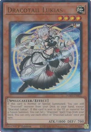 Dracotail Lukias (JUSH-EN001) - Justice Hunters 1st Edition
