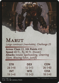 Marut // Marut (ACLB-021) - Battle for Baldur's Gate Art Series (Borderless)