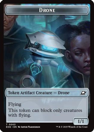 Drone // Lander (0006) Doubled-Sided Token (EOE-3 // 6) - Edge of Eternities Foil