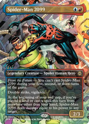 Spider-Man 2099 (0205) (Borderless) (SPM-205) - Marvel's Spider-Man Foil