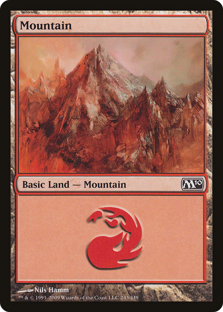Mountain (243) (M10-243) - Magic 2010 Foil