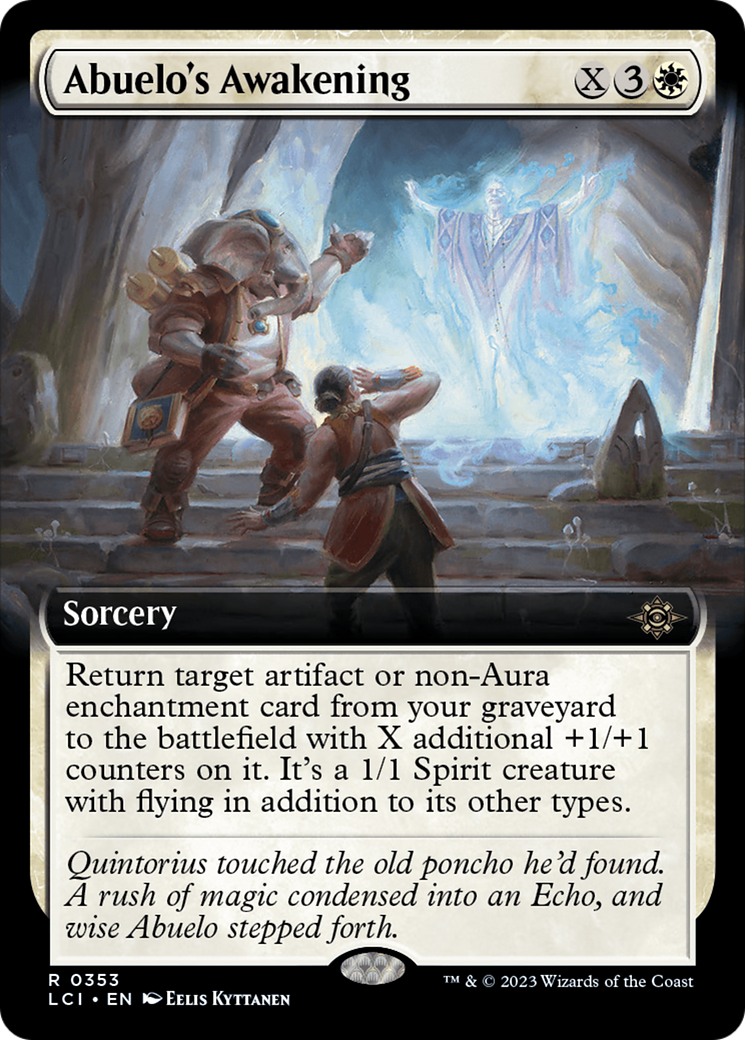 Abuelo's Awakening (Extended Art) (LCI-353) - The Lost Caverns of Ixalan: (Extended Art)
