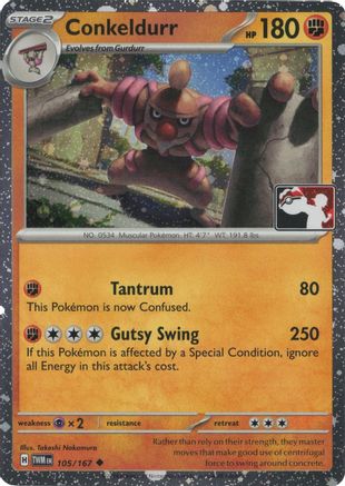 Conkeldurr 105 - Holofoil Prize Pack Series Cards - Uncommon
