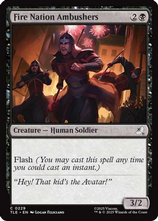Fire Nation Ambushers (TLE-229) - Avatar: The Last Airbender: Eternal-Legal Foil