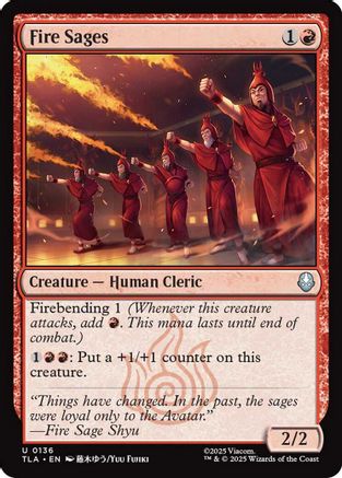 Fire Sages (TLA-136) - Avatar: The Last Airbender Foil