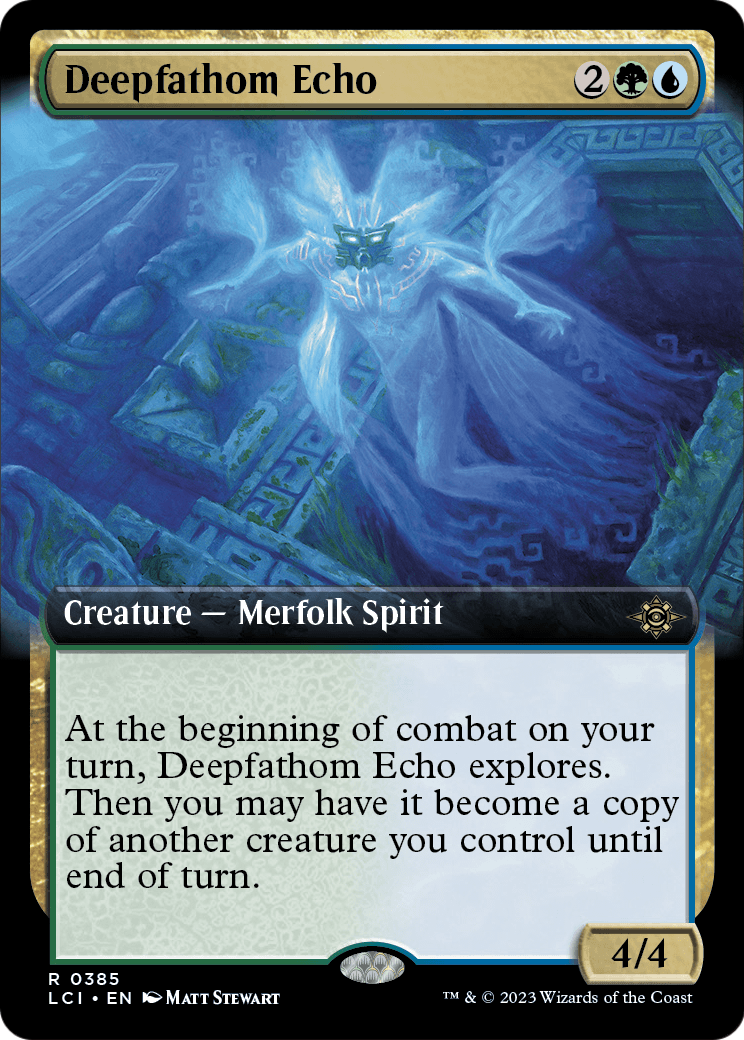 Deepfathom Echo (Extended Art) (LCI-385) - The Lost Caverns of Ixalan: (Extended Art)