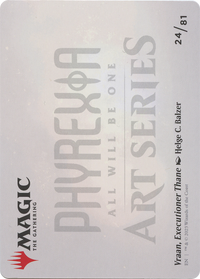 Vraan, Executioner Thane // Vraan, Executioner Thane (AONE-024) - Phyrexia: All Will Be One Art Series (Borderless) Foil