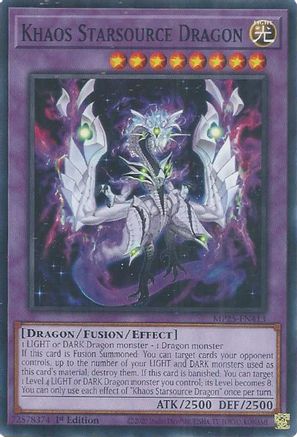 Khaos Starsource Dragon (MP25-EN413) - 2025 Mega-Pack 1st Edition