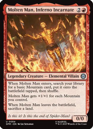 Molten Man, Inferno Incarnate (SPM-084) - Marvel's Spider-Man Foil