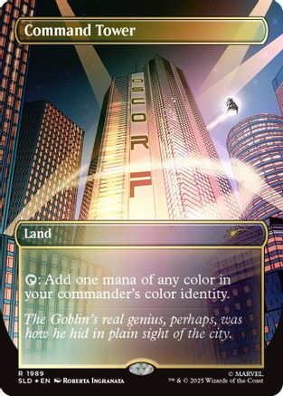 Command Tower (1989) (Rainbow Foil) (SLD-1989) - Secret Lair Drop Series Foil