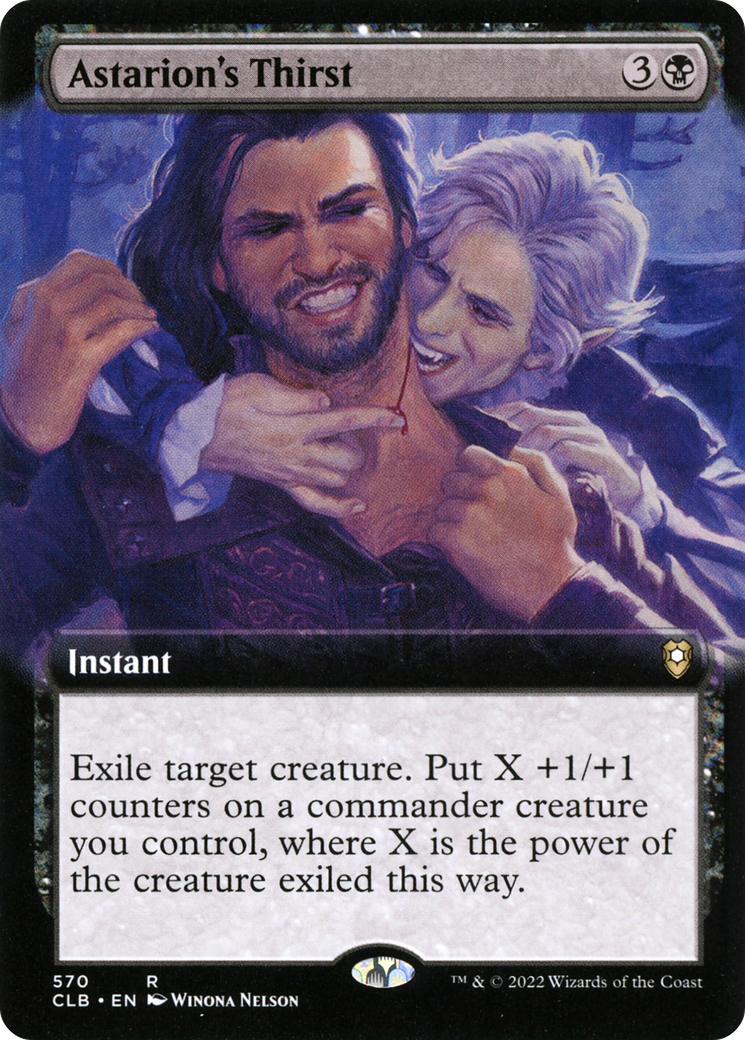 Astarion's Thirst (Extended Art) (CLB-570) - Commander Legends: Battle for Baldur's Gate: (Extended Art) Foil