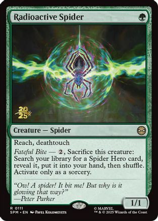 Radioactive Spider (PRE-111) - Prerelease Cards Foil
