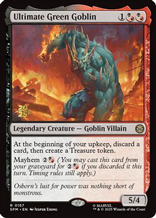 Ultimate Green Goblin (PRE-157) - Prerelease Cards Foil