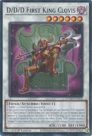 D/D/D First King Clovis (DOOD-EN038) - Doom of Dimensions 1st Edition
