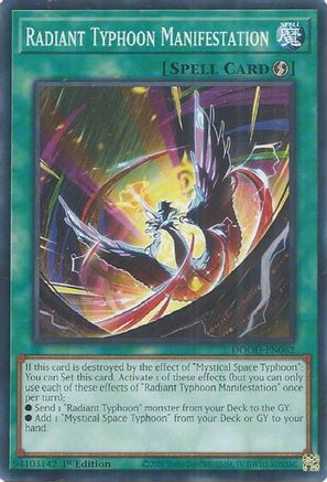 Radiant Typhoon Manifestation (DOOD-EN062) - Doom of Dimensions 1st Edition