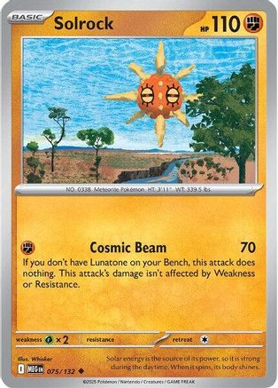 Solrock 075 ME01 Mega Evolution - Uncommon