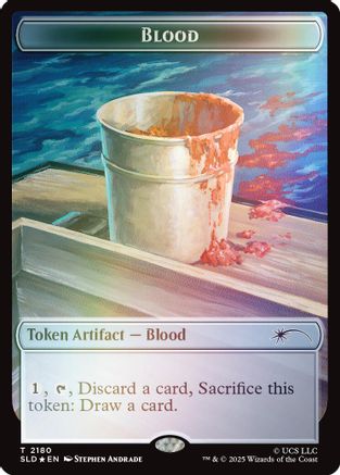Blood Token (Rainbow Foil) (SLD-2180) - Secret Lair Drop Series Foil