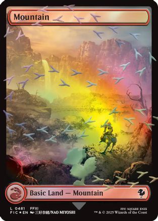 Mountain (Chocobo Track Foil) (FIC-481) - Commander: FINAL FANTASY Foil