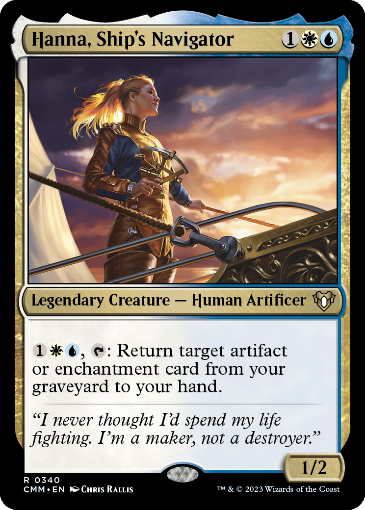 Hanna, Ship's Navigator (CMM-340) - Commander Masters