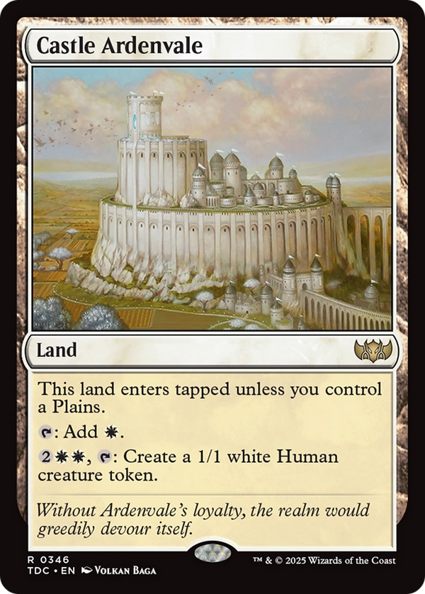 Castle Ardenvale (TDC-346) - Commander: Tarkir: Dragonstorm
