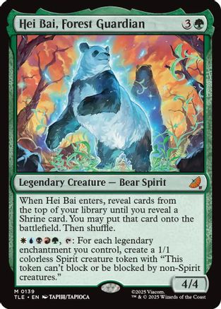 Hei Bai, Forest Guardian (TLE-139) - Avatar: The Last Airbender: Eternal-Legal Foil