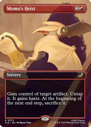 Momo's Heist (Borderless) (TLE-072) - Avatar: The Last Airbender: Eternal-Legal Foil