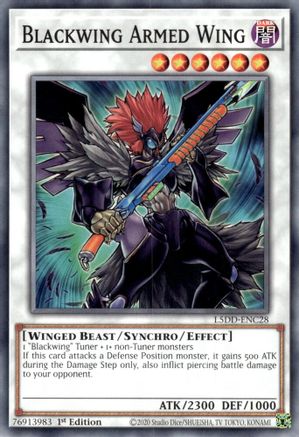 Blackwing Armed Wing (L5DD-ENC28) - Legendary 5D's Decks 1st Edition