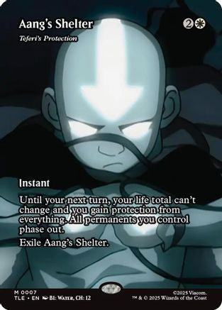 Aang's Shelter - Teferi's Protection (Borderless) (TLE-007) - Avatar: The Last Airbender: Eternal-Legal Foil