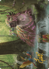 Basking Capybara // Basking Capybara (ALCI-022) - The Lost Caverns of Ixalan Art Series (Borderless) Foil