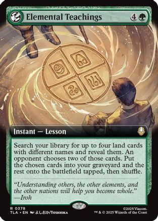 Elemental Teachings (Extended Art) (TLA-378) - Avatar: The Last Airbender Foil
