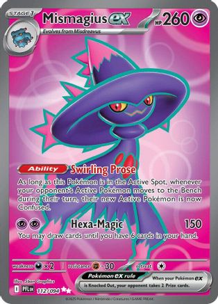 Mismagius ex 112/094 - Holofoil ME02 Phantasmal Flames - Ultra Rare