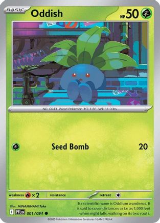 Oddish 001 ME02 Phantasmal Flames - Common