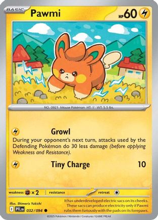 Pawmi 032 ME02 Phantasmal Flames - Common