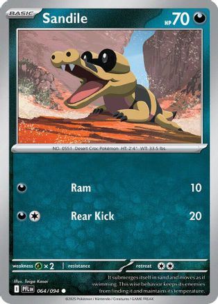 Sandile 064 - Reverse Holofoil ME02 Phantasmal Flames - Common