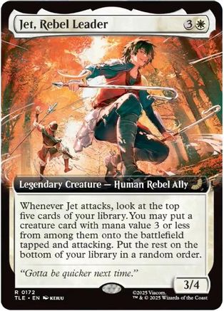 Jet, Rebel Leader (Extended Art) (TLE-172) - Avatar: The Last Airbender: Eternal-Legal Foil