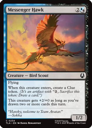 Messenger Hawk (TLA-234) - Avatar: The Last Airbender Foil