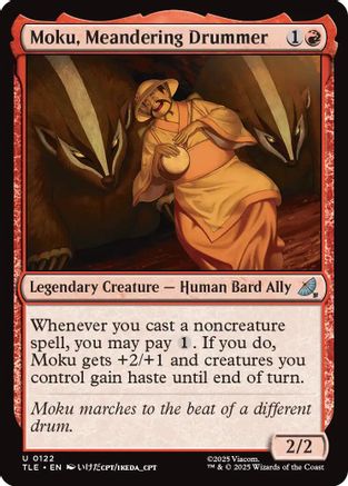 Moku, Meandering Drummer (TLE-122) - Avatar: The Last Airbender: Eternal-Legal Foil