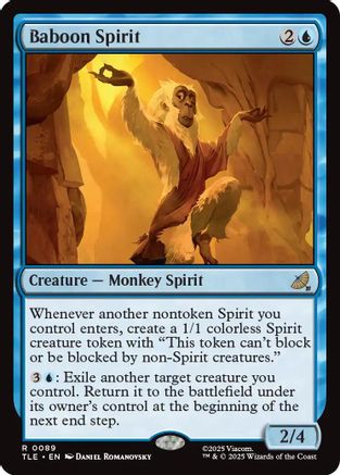 Baboon Spirit (TLE-089) - Avatar: The Last Airbender: Eternal-Legal Foil