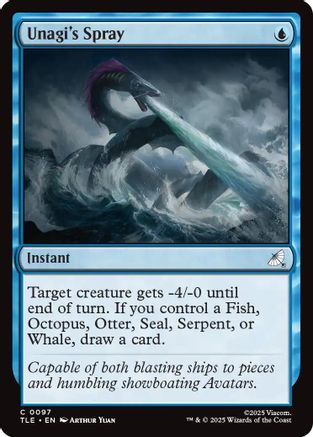 Unagi's Spray (TLE-097) - Avatar: The Last Airbender: Eternal-Legal Foil