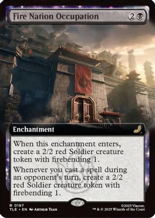 Fire Nation Occupation (Extended Art) (TLE-187) - Avatar: The Last Airbender: Eternal-Legal Foil